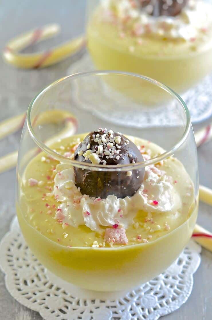 A Virtual Vegan's White Chocolate Peppermint Pudding