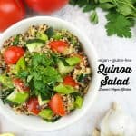 quinoa salad with text overlay