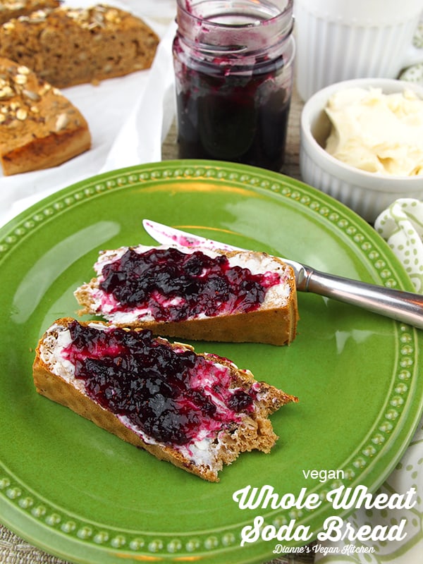 Whole Wheat Soda Bread (easy to make & vegan) Dianne's Vegan Kitchen