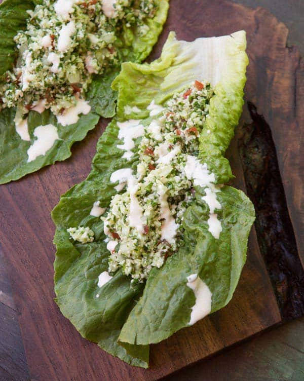 Tabbouleh Salad Wrap from Raw & Simple Detox by Judita Wignall