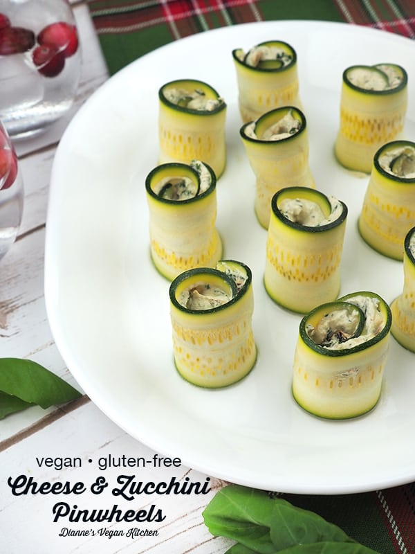Vegan Cheese & Zucchini Pinwheels – Dianne's Vegan Kitchen