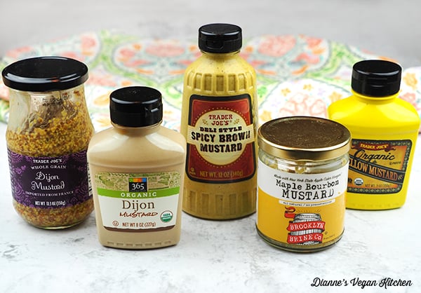 different types of mustard