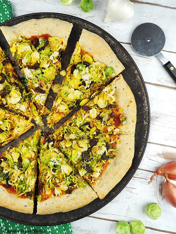 Vegan Brussels Sprouts Pizza