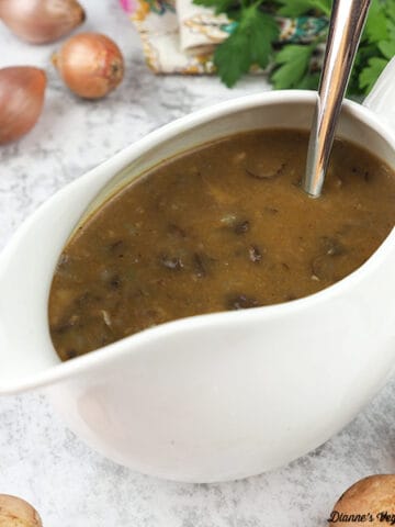 vegan gravy square
