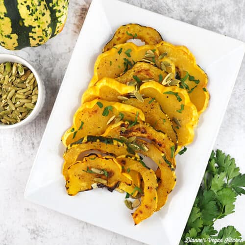 Maple-Miso Glazed Squash (vegan & gluten-free) – Dianne's Vegan