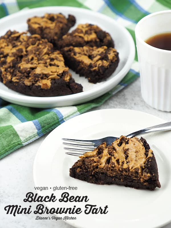 Black Bean Brownies with text overlay