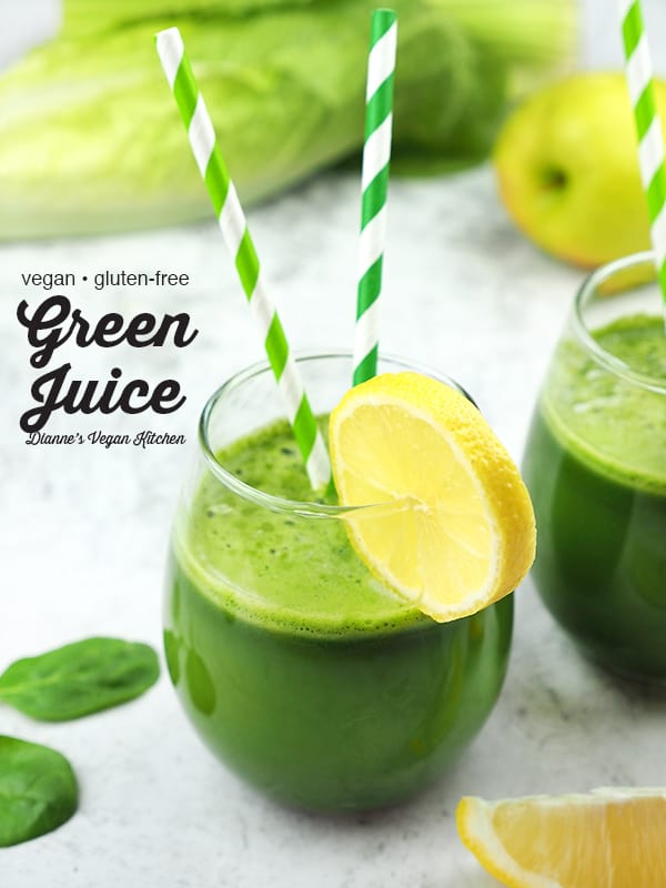 Green Juice with text overlay