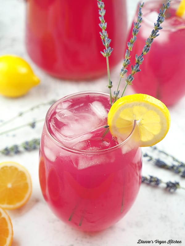 close up of glass of lemonade