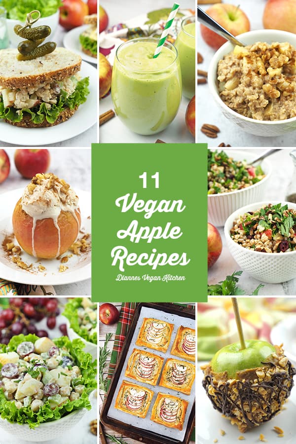 The health benefits of apples with recipes collage