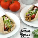 two gyros with text overlay