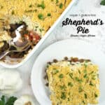 Vegan Shepherd’s Pie with text overlay