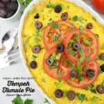 Vegan Tamale Pie with text overlay