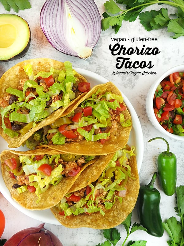 plate of tacos with text overlay