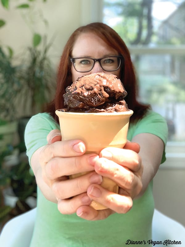 ice cream cone in my hand