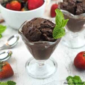Melted Truffle Dark Chocolate Ice Cream square