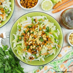 Spicy chickpea and cabbage salad square