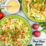 Pad Thai Salad with text overlay