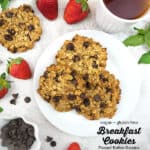 Vegan Breakfast Cookies with text overlay