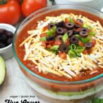 Five Layer Dip with text overlay