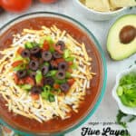 Five Layer Dip with text overlay