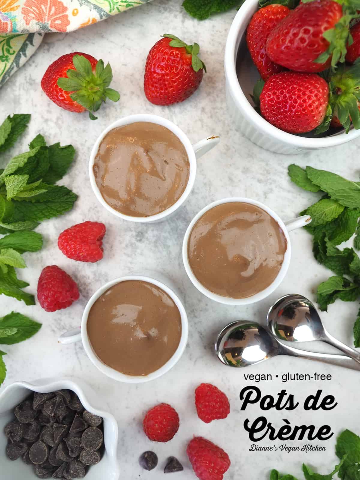 Pots de Creme with text overlay