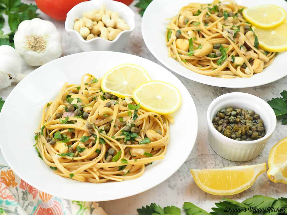 Vegan Cashew Scampi from Real Food, Really Fast - Dianne's Vegan Kitchen