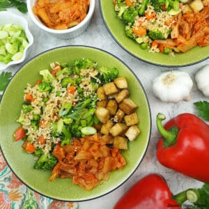 Kimchi Fried Rice Square