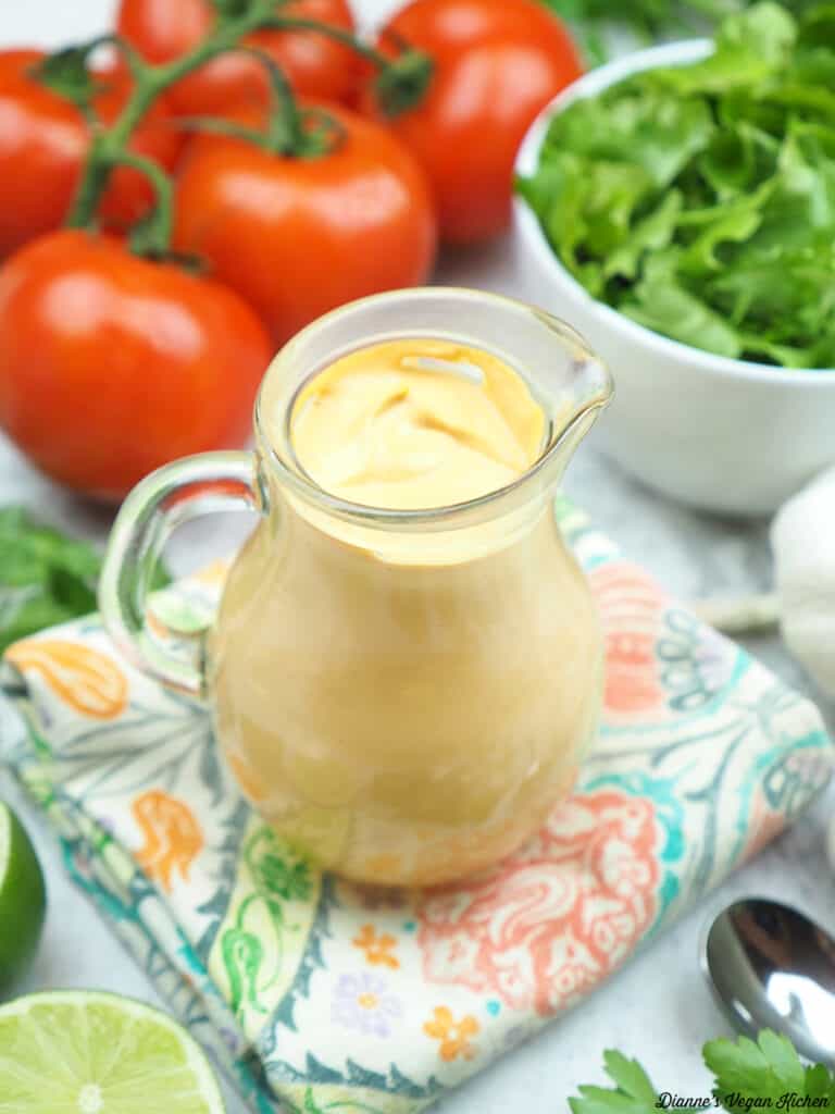 Creamy Vegan Chipotle Lime Dressing Dianne's Vegan Kitchen