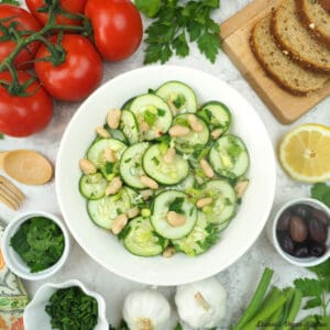 White Bean and Cucumber Salad square