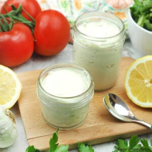 Vegan mayonnaise squares
